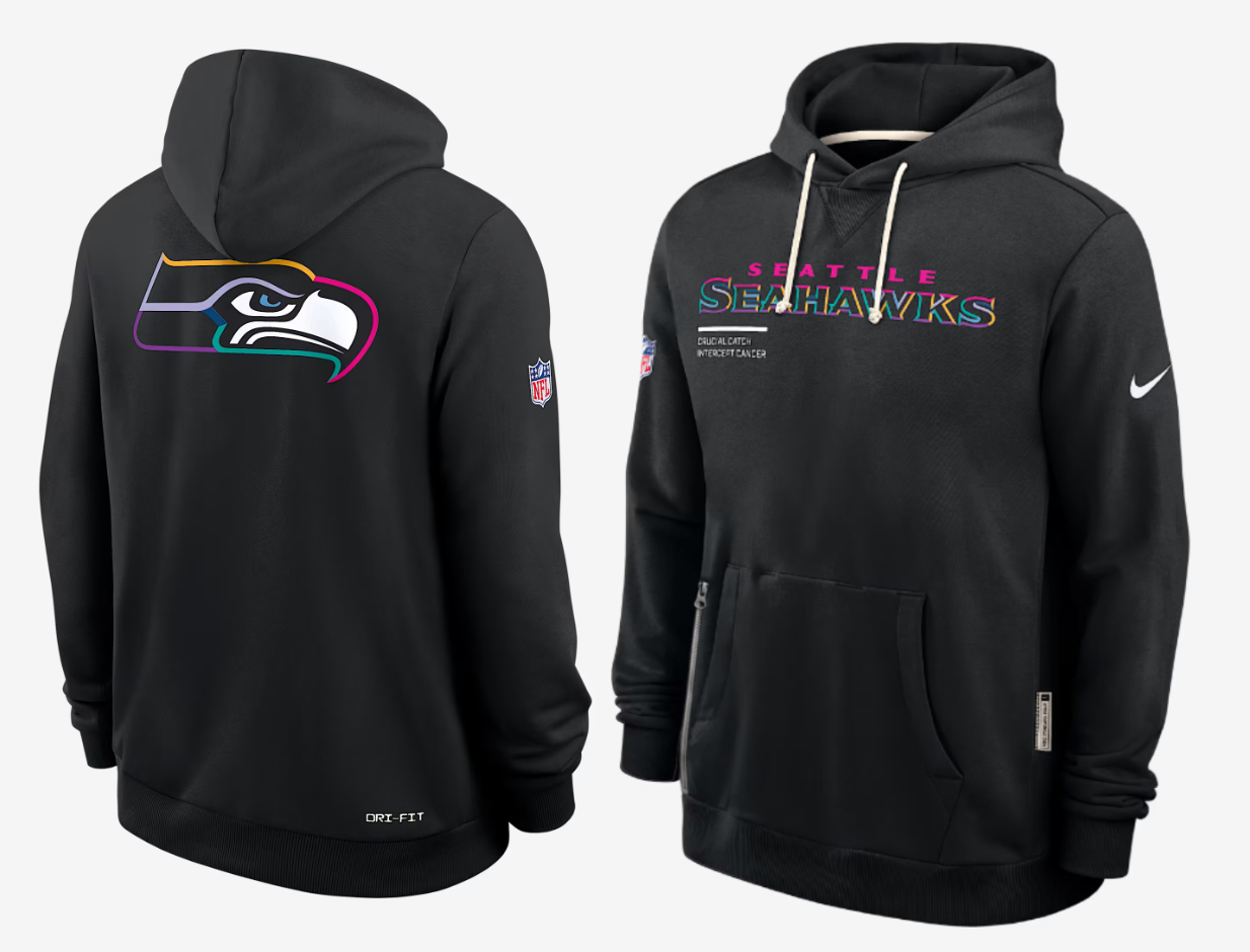 Men Seattle Seahawks black 2025 Nike NFL hoodie->seattle seahawks->NFL Jersey
